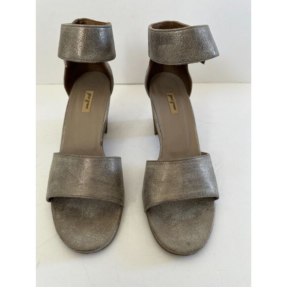 Paul Green Metallic Suede Ankle Strap Sandal US 10 - Picture 2 of 8